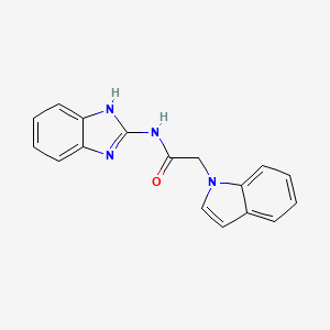 N-(1H-1,3-benzimidazol-2-yl)-2-(1H-indol-1-yl)acetamide