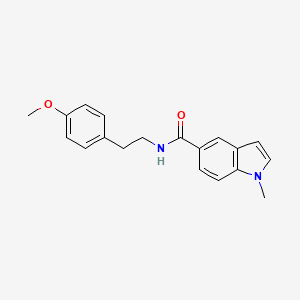 molecular formula C19H20N2O2 B4517070 N-[2-(4-methoxyphenyl)ethyl]-1-methyl-1H-indole-5-carboxamide 