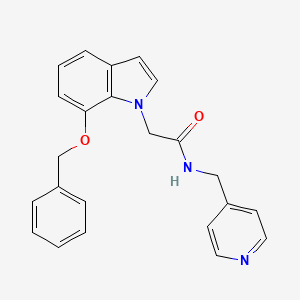 2-[7-(benzyloxy)-1H-indol-1-yl]-N-(4-pyridinylmethyl)acetamide