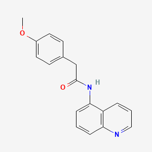 molecular formula C18H16N2O2 B4517075 2-(4-methoxyphenyl)-N-5-quinolinylacetamide 