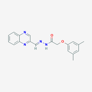 2-(3,5-dimethylphenoxy)-N'-(2-quinoxalinylmethylene)acetohydrazide