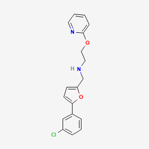 N-{[5-(3-chlorophenyl)-2-furyl]methyl}-2-(2-pyridinyloxy)ethanamine