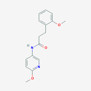 molecular formula C16H18N2O3 B4517111 3-(2-methoxyphenyl)-N-(6-methoxy-3-pyridinyl)propanamide 