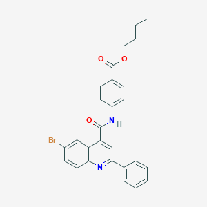 Butyl 4-{[(6-bromo-2-phenyl-4-quinolinyl)carbonyl]amino}benzoate