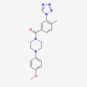 1-(4-methoxyphenyl)-4-[4-methyl-3-(1H-tetrazol-1-yl)benzoyl]piperazine