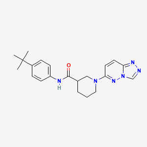 molecular formula C21H26N6O B4517131 N-(4-tert-butylphenyl)-1-[1,2,4]triazolo[4,3-b]pyridazin-6-yl-3-piperidinecarboxamide 