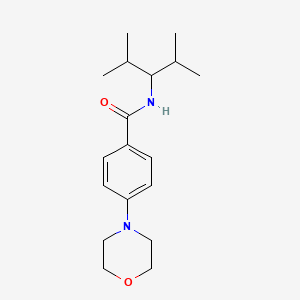 N-(1-isopropyl-2-methylpropyl)-4-(4-morpholinyl)benzamide