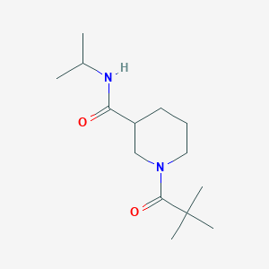 molecular formula C14H26N2O2 B4517145 1-(2,2-dimethylpropanoyl)-N-isopropyl-3-piperidinecarboxamide 