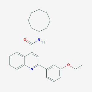 N-cyclooctyl-2-(3-ethoxyphenyl)quinoline-4-carboxamide