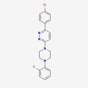 3-(4-bromophenyl)-6-[4-(2-fluorophenyl)-1-piperazinyl]pyridazine