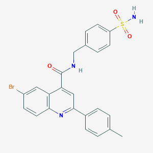 6-bromo-2-(4-methylphenyl)-N-(4-sulfamoylbenzyl)quinoline-4-carboxamide