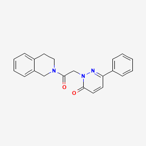 2-[2-(3,4-dihydro-2(1H)-isoquinolinyl)-2-oxoethyl]-6-phenyl-3(2H)-pyridazinone