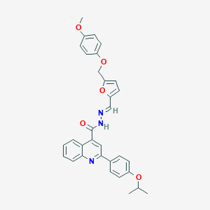 2-(4-isopropoxyphenyl)-N'-({5-[(4-methoxyphenoxy)methyl]-2-furyl}methylene)-4-quinolinecarbohydrazide