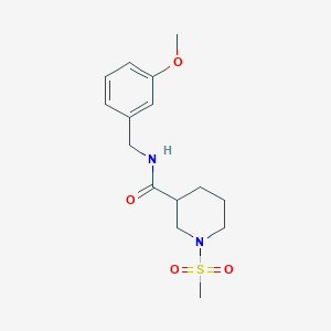 N-(3-methoxybenzyl)-1-(methylsulfonyl)-3-piperidinecarboxamide