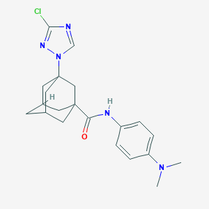 molecular formula C21H26ClN5O B451721 3-(3-chloro-1H-1,2,4-triazol-1-yl)-N-[4-(dimethylamino)phenyl]-1-adamantanecarboxamide 