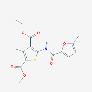 2-Methyl 4-propyl 3-methyl-5-[(5-methyl-2-furoyl)amino]-2,4-thiophenedicarboxylate