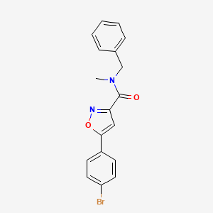 N-benzyl-5-(4-bromophenyl)-N-methyl-3-isoxazolecarboxamide