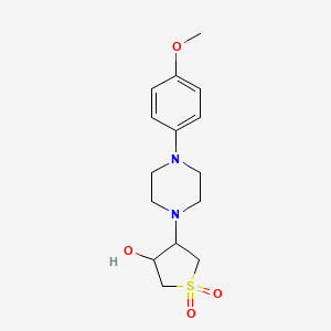 4-[4-(4-methoxyphenyl)-1-piperazinyl]tetrahydro-3-thiopheneol 1,1-dioxide