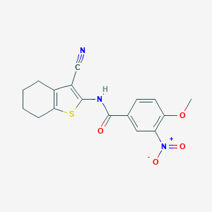 N-(3-cyano-4,5,6,7-tetrahydro-1-benzothiophen-2-yl)-4-methoxy-3-nitrobenzamide