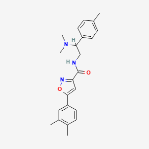 N-[2-(dimethylamino)-2-(4-methylphenyl)ethyl]-5-(3,4-dimethylphenyl)-3-isoxazolecarboxamide