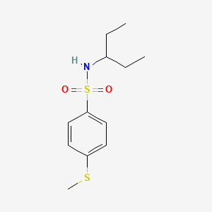 N-(1-ethylpropyl)-4-(methylthio)benzenesulfonamide