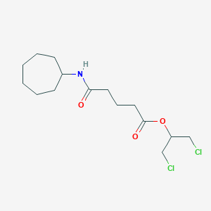 molecular formula C15H25Cl2NO3 B451728 1,3-Dichloropropan-2-yl 5-(cycloheptylamino)-5-oxopentanoate 