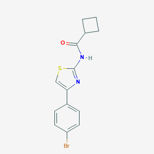 N-[4-(4-bromophenyl)-1,3-thiazol-2-yl]cyclobutanecarboxamide