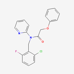 N-(2-chloro-6-fluorobenzyl)-2-phenoxy-N-2-pyridinylacetamide