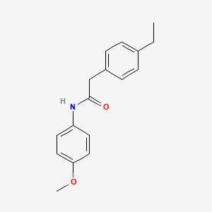 molecular formula C17H19NO2 B4517308 2-(4-ethylphenyl)-N-(4-methoxyphenyl)acetamide 