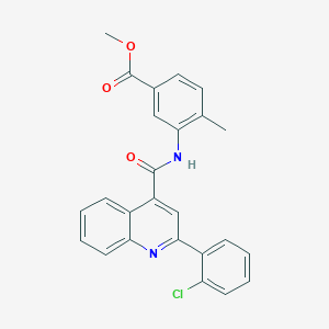 Methyl 3-({[2-(2-chlorophenyl)-4-quinolinyl]carbonyl}amino)-4-methylbenzoate