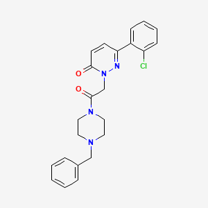 2-[2-(4-benzyl-1-piperazinyl)-2-oxoethyl]-6-(2-chlorophenyl)-3(2H)-pyridazinone