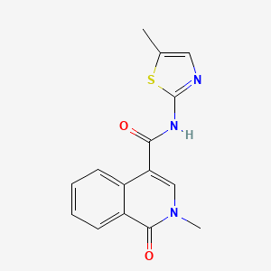 2-methyl-N-(5-methyl-1,3-thiazol-2-yl)-1-oxo-1,2-dihydro-4-isoquinolinecarboxamide