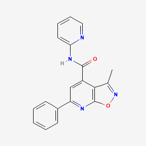 3-methyl-6-phenyl-N-2-pyridinylisoxazolo[5,4-b]pyridine-4-carboxamide