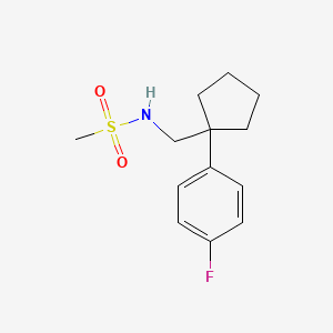 N-{[1-(4-fluorophenyl)cyclopentyl]methyl}methanesulfonamide