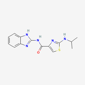 N-1H-benzimidazol-2-yl-2-(isopropylamino)-1,3-thiazole-4-carboxamide