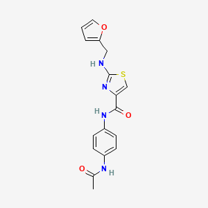 N-[4-(acetylamino)phenyl]-2-[(2-furylmethyl)amino]-1,3-thiazole-4-carboxamide