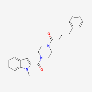 1-methyl-2-{[4-(4-phenylbutanoyl)-1-piperazinyl]carbonyl}-1H-indole