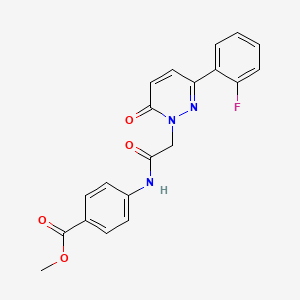 methyl 4-({[3-(2-fluorophenyl)-6-oxo-1(6H)-pyridazinyl]acetyl}amino)benzoate