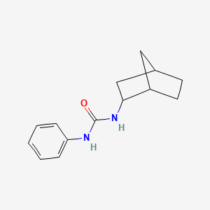 molecular formula C14H18N2O B4517464 N-bicyclo[2.2.1]hept-2-yl-N'-phenylurea 