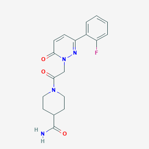 1-{[3-(2-fluorophenyl)-6-oxo-1(6H)-pyridazinyl]acetyl}-4-piperidinecarboxamide