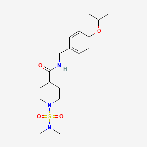 1-[(dimethylamino)sulfonyl]-N-(4-isopropoxybenzyl)-4-piperidinecarboxamide