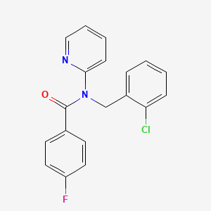 N-(2-chlorobenzyl)-4-fluoro-N-2-pyridinylbenzamide