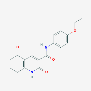 N-(4-ethoxyphenyl)-2,5-dioxo-1,2,5,6,7,8-hexahydro-3-quinolinecarboxamide