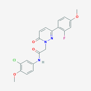 N-(3-chloro-4-methoxyphenyl)-2-[3-(2-fluoro-4-methoxyphenyl)-6-oxo-1(6H)-pyridazinyl]acetamide