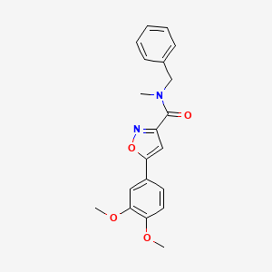 N-benzyl-5-(3,4-dimethoxyphenyl)-N-methyl-3-isoxazolecarboxamide