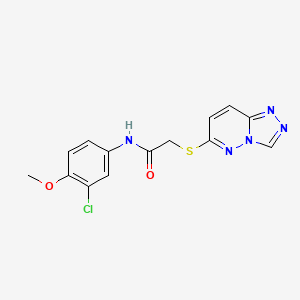 N-(3-chloro-4-methoxyphenyl)-2-([1,2,4]triazolo[4,3-b]pyridazin-6-ylthio)acetamide