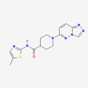 N-(5-methyl-1,3-thiazol-2-yl)-1-[1,2,4]triazolo[4,3-b]pyridazin-6-yl-4-piperidinecarboxamide