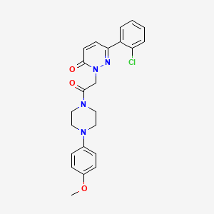 6-(2-chlorophenyl)-2-{2-[4-(4-methoxyphenyl)-1-piperazinyl]-2-oxoethyl}-3(2H)-pyridazinone