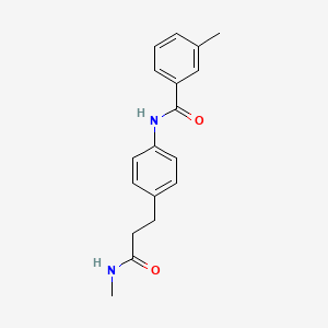 3-methyl-N-{4-[3-(methylamino)-3-oxopropyl]phenyl}benzamide