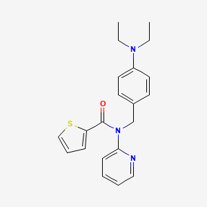 molecular formula C21H23N3OS B4517628 N-[4-(diethylamino)benzyl]-N-2-pyridinyl-2-thiophenecarboxamide 